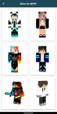 Youtuber Skins for Minecraft android App screenshot 1