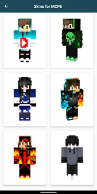 Youtuber Skins for Minecraft android App screenshot 2