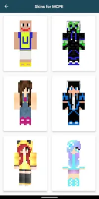 Youtuber Skins for Minecraft android App screenshot 3