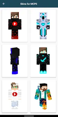 Youtuber Skins for Minecraft android App screenshot 4